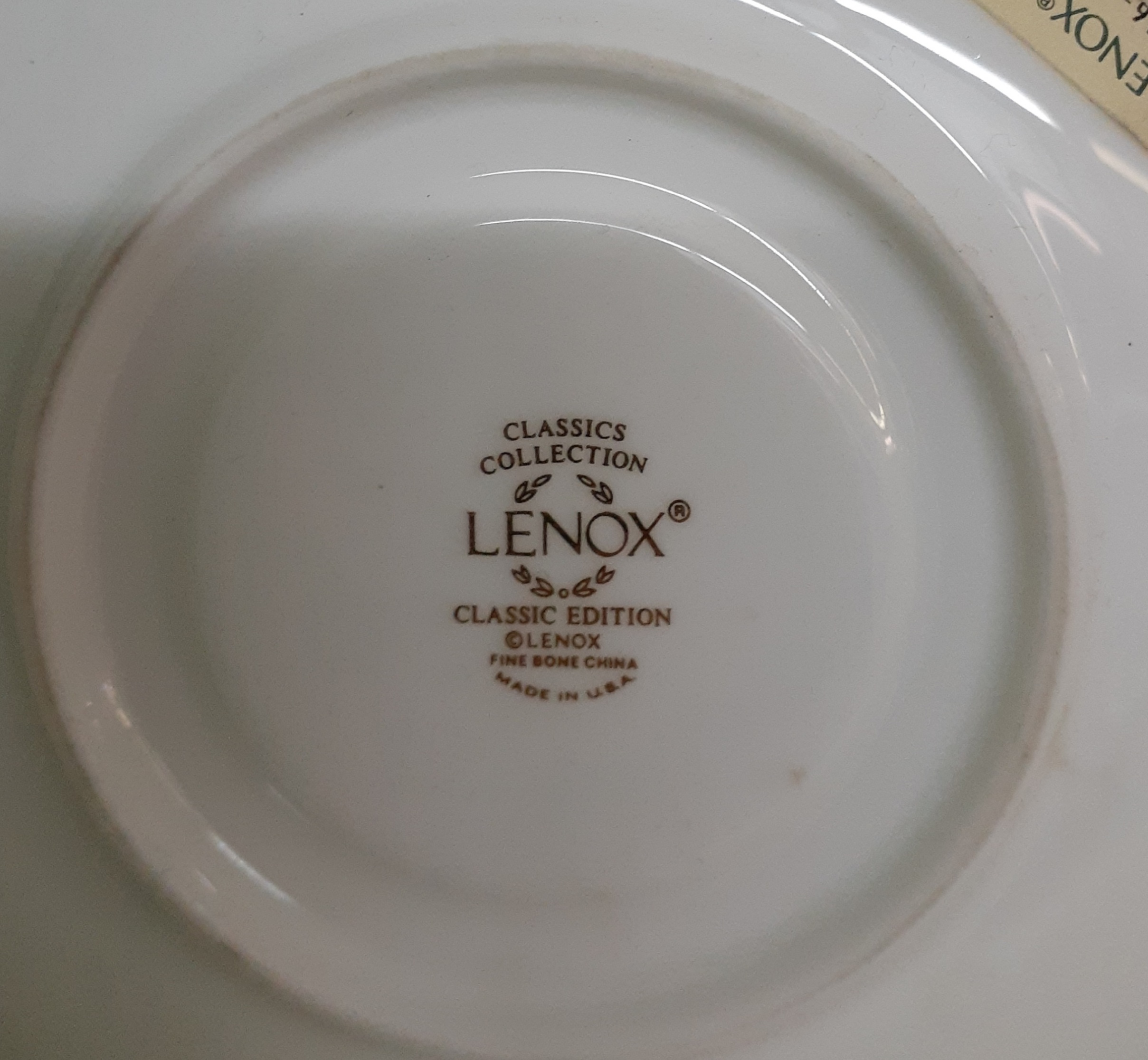 lenox fine bone china classic edition saucer lenox fine bone china classic edition saucer