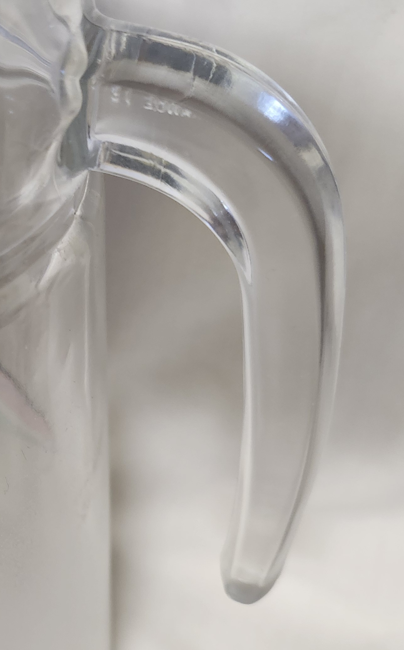 vintage frosted fruit pattern glass pitcher vintage frosted fruit pattern glass pitcher