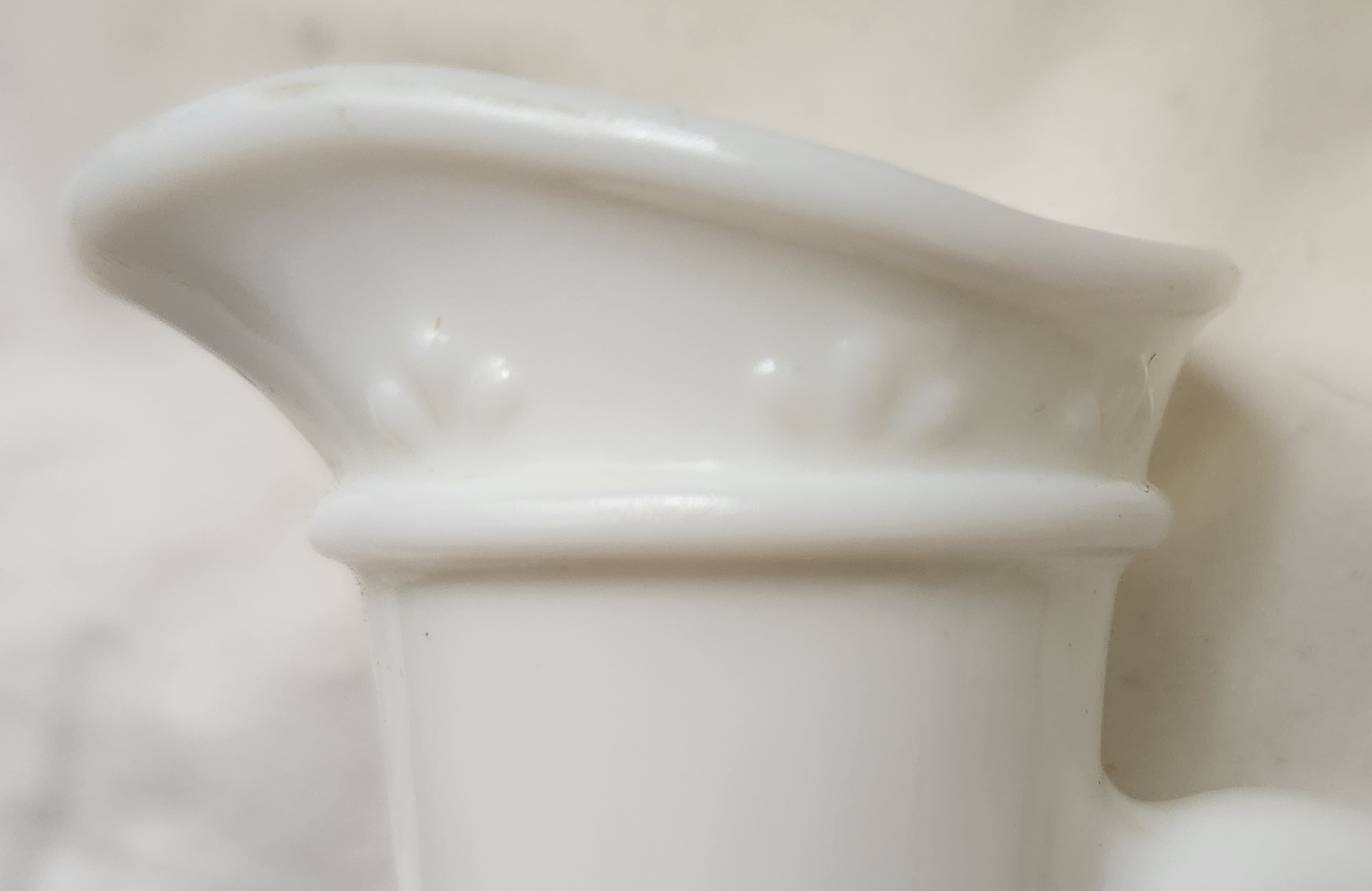empty avon milk glass decanter with stopper empty avon milk glass decanter with stopper