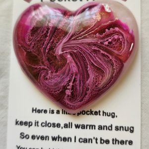 handcrafted resin pocket hug by peachika dezigns