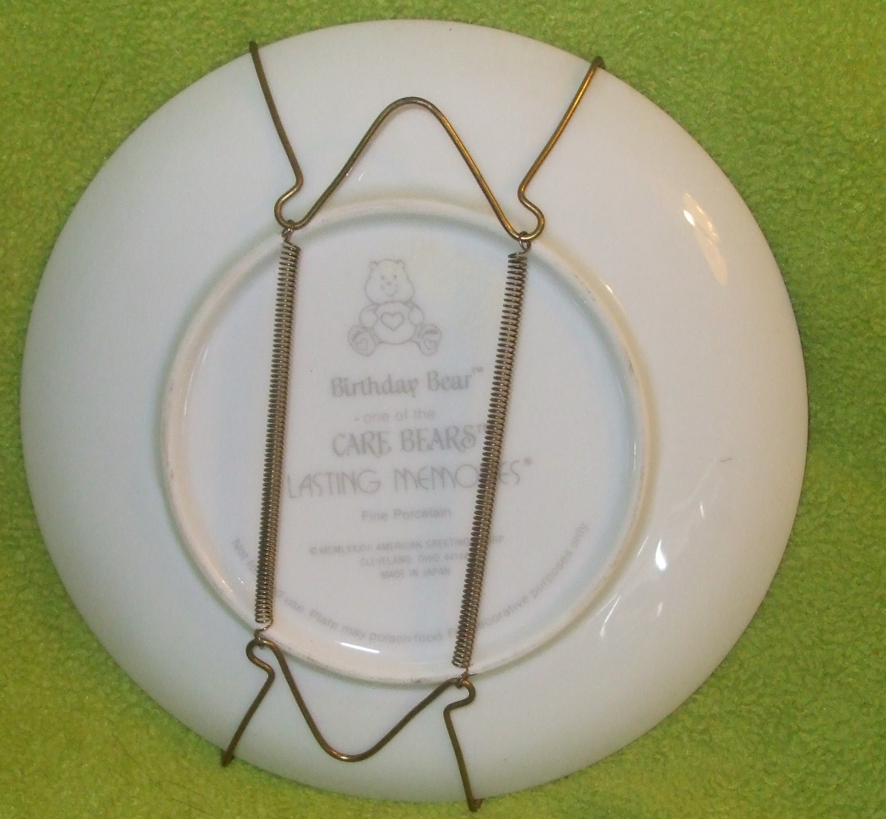 happy birthday care bear plate 1983 happy birthday care bear plate 1983
