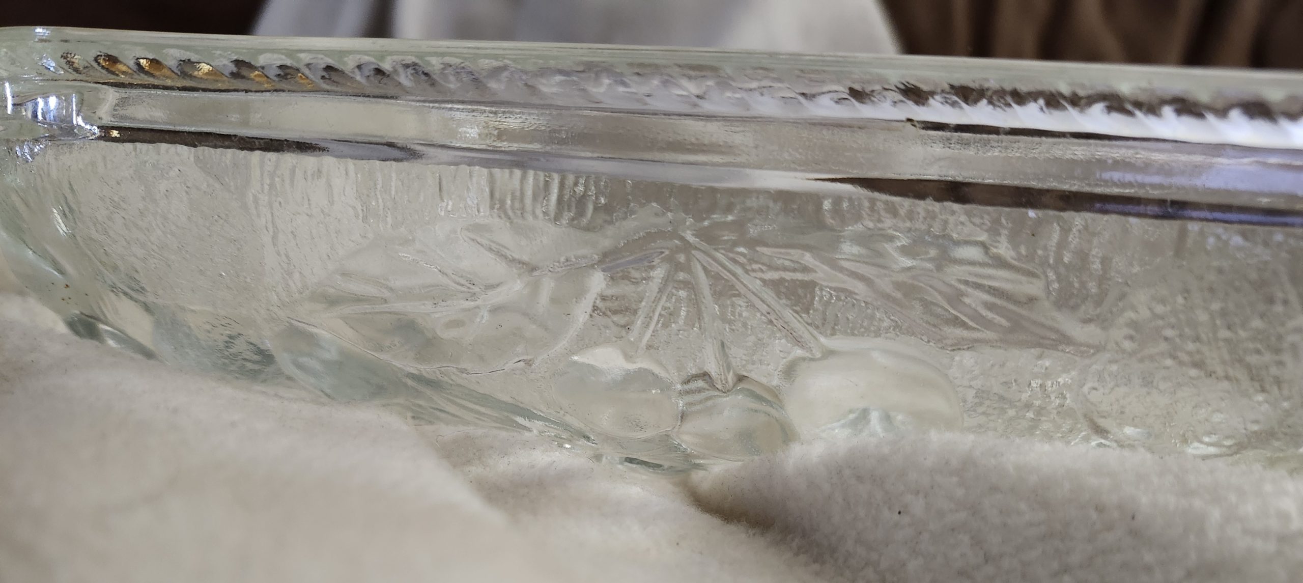 vintage libbey orchard fruit clear casserole baking dish vintage libbey orchard fruit clear casserole baking dish
