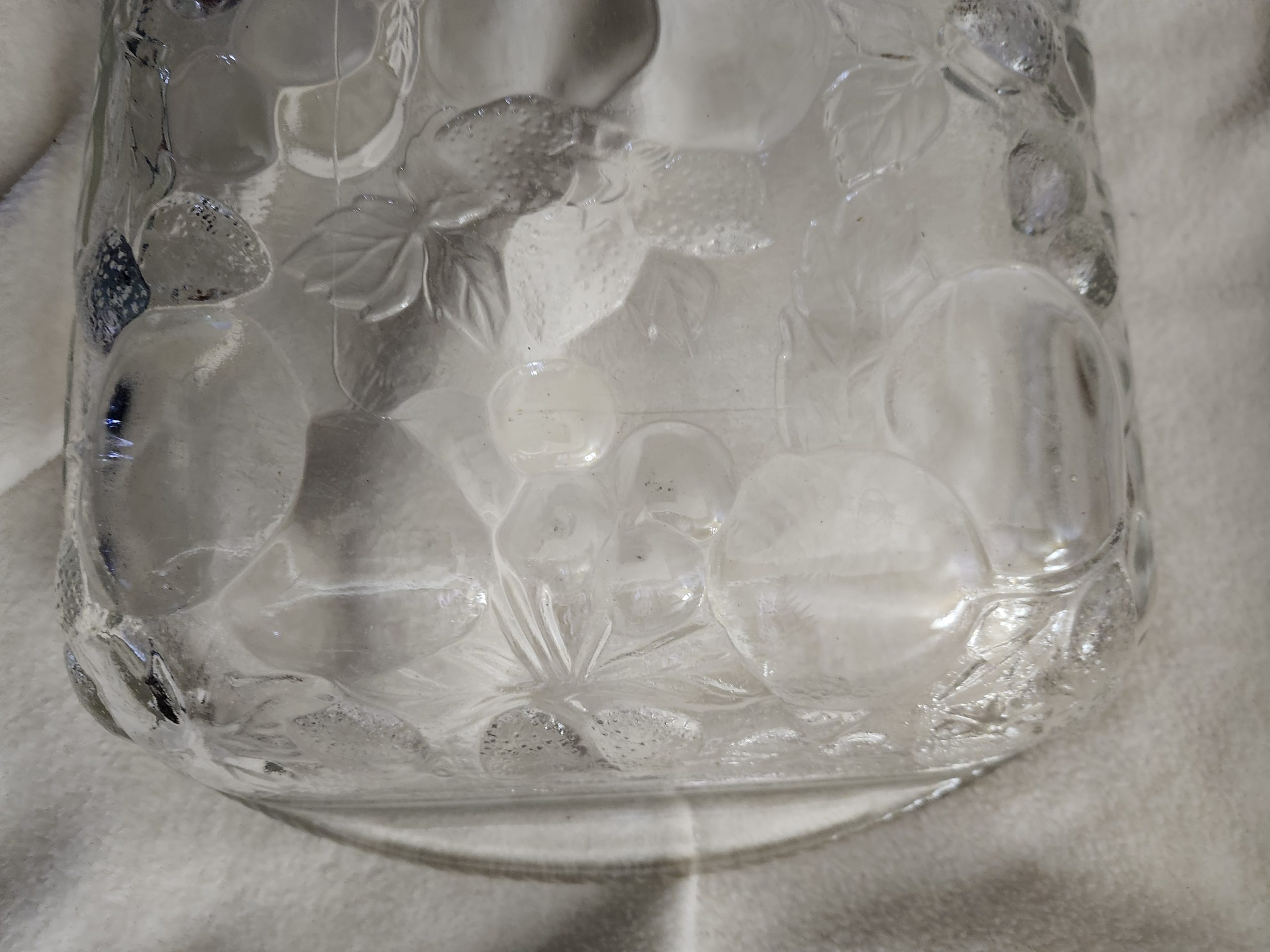 vintage libbey orchard fruit clear casserole baking dish vintage libbey orchard fruit clear casserole baking dish