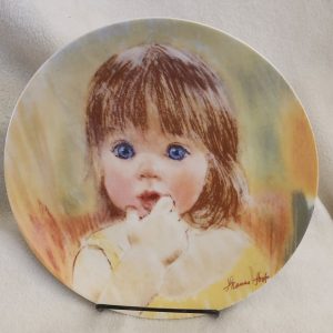 "fascination" plate #17174b by frances hook with stand