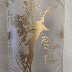 roy rogers and trigger 22k gold glass by culver