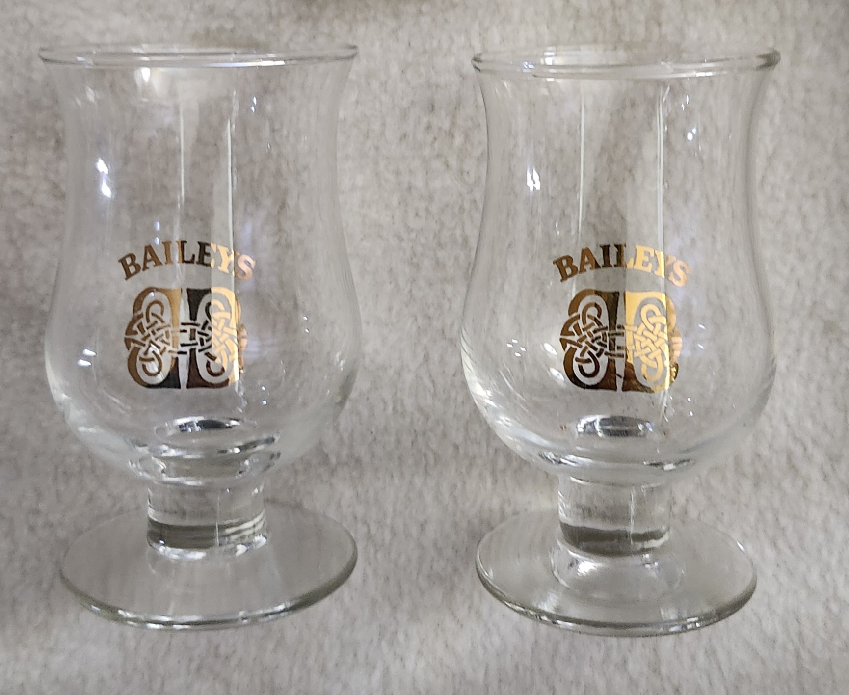pair of baileys tulip shape irish cream shot glasses pair of baileys tulip shape irish cream shot glasses
