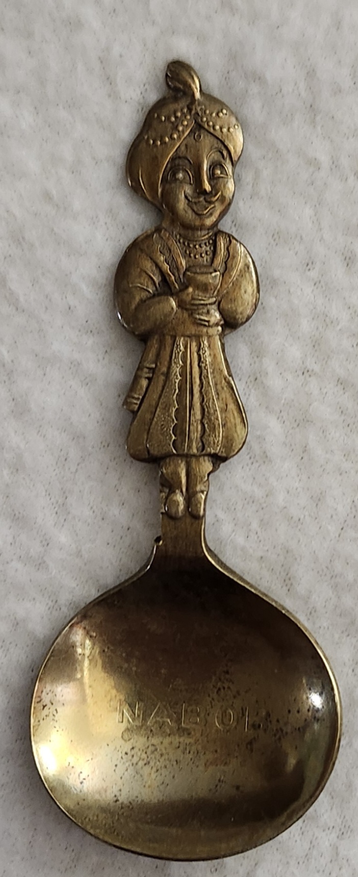 vintage brass nabob coffee spoon vintage brass nabob coffee spoon