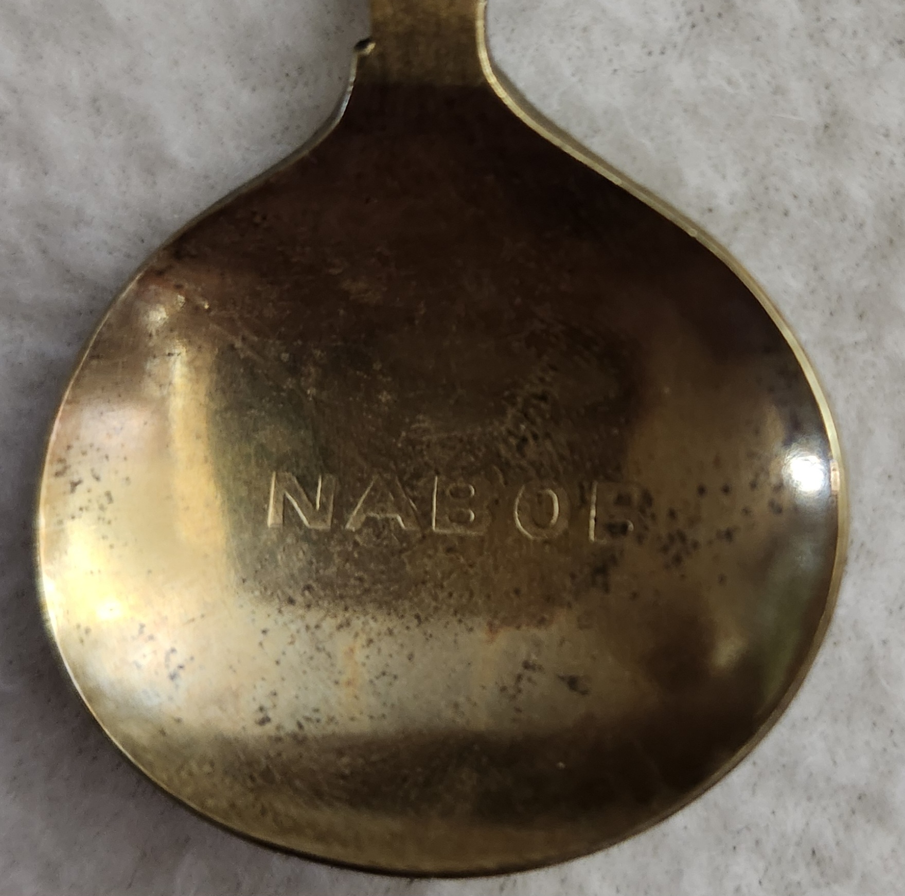 vintage brass nabob coffee spoon vintage brass nabob coffee spoon