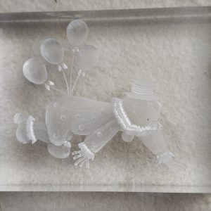 reverse carved paperweight